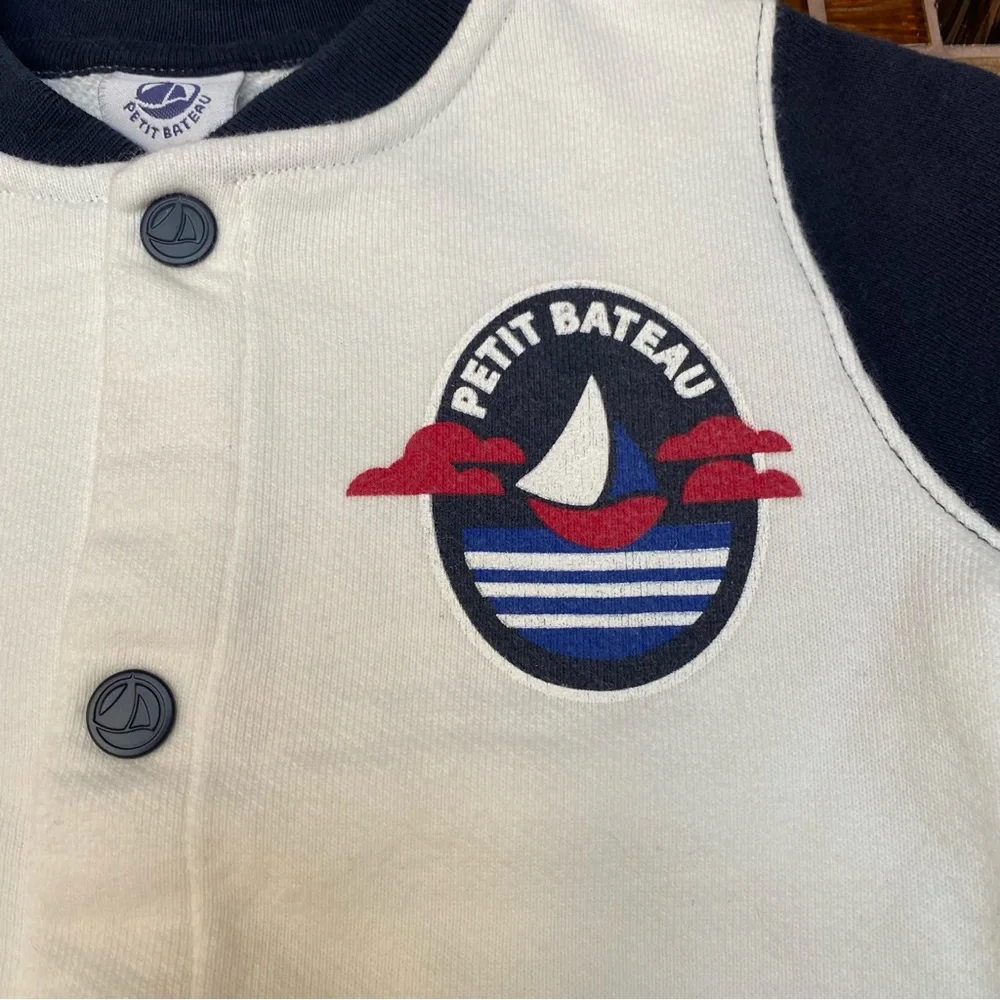 Petit Bateau Baby Boys Logo Jacket